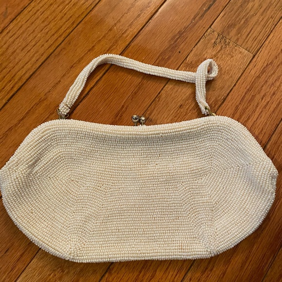 Beaded handbag with handle - Picture 2 of 5
